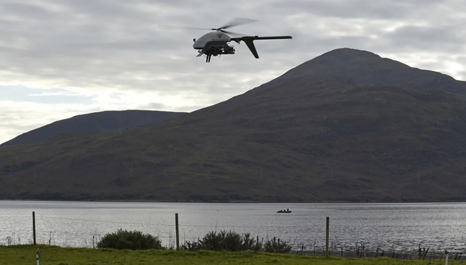 A rotary wing unmanned air vehicle (UAV)
