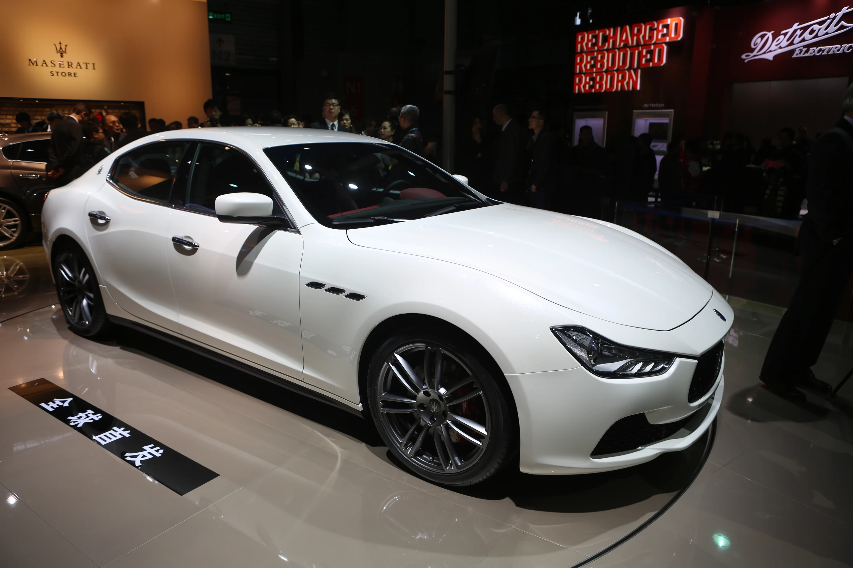 2014 Maserati Ghibli on show in Shanghai