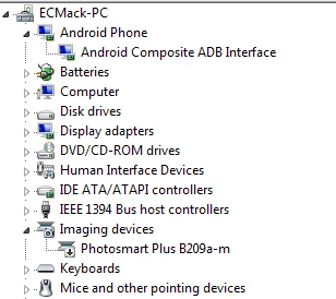 Once it's been rooted, Windows will recognize the Nook Tablet as an Android device