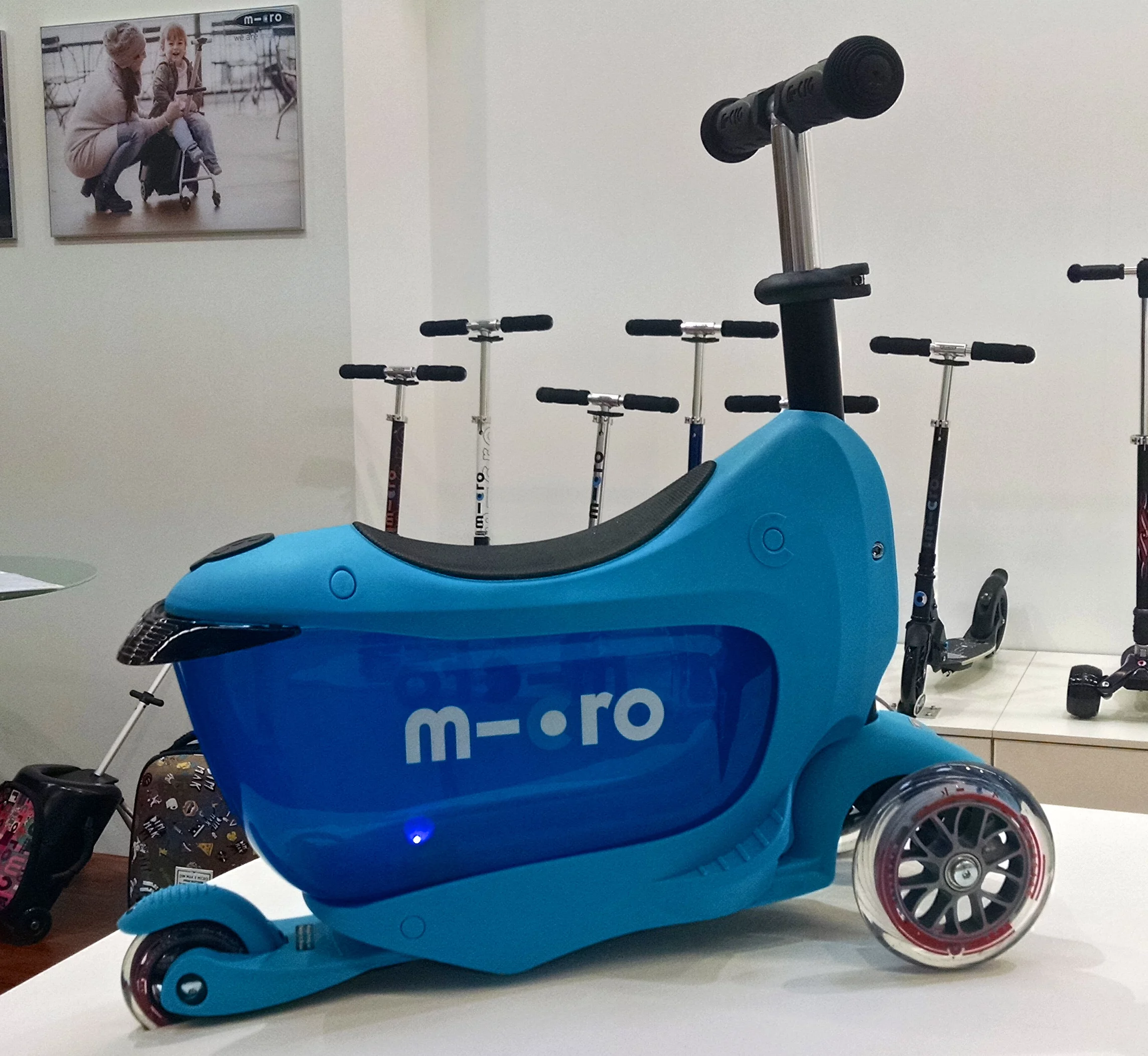 The new Micro mini2go is a push bike and scooter for young children (Photo: C.C. Weiss/Gizmag)