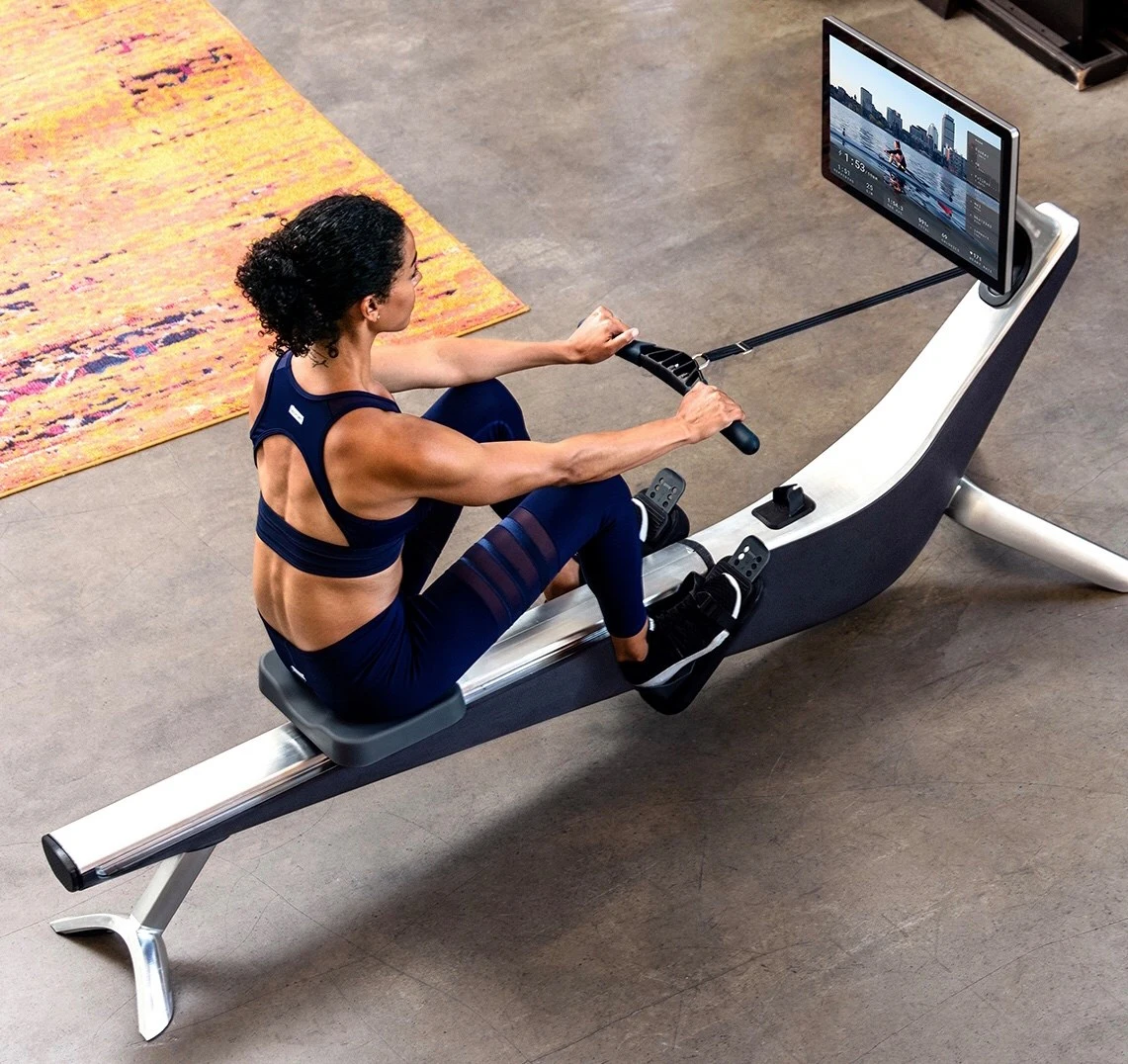 Utilizing Hydrow's 22-inch 1080p touchscreen display, users can tune in to the training sessions right as they're happening on Massachusetts' Charles River or Intracoastal Waterway, or they can choose from a library of previously-recorded sessions at any time