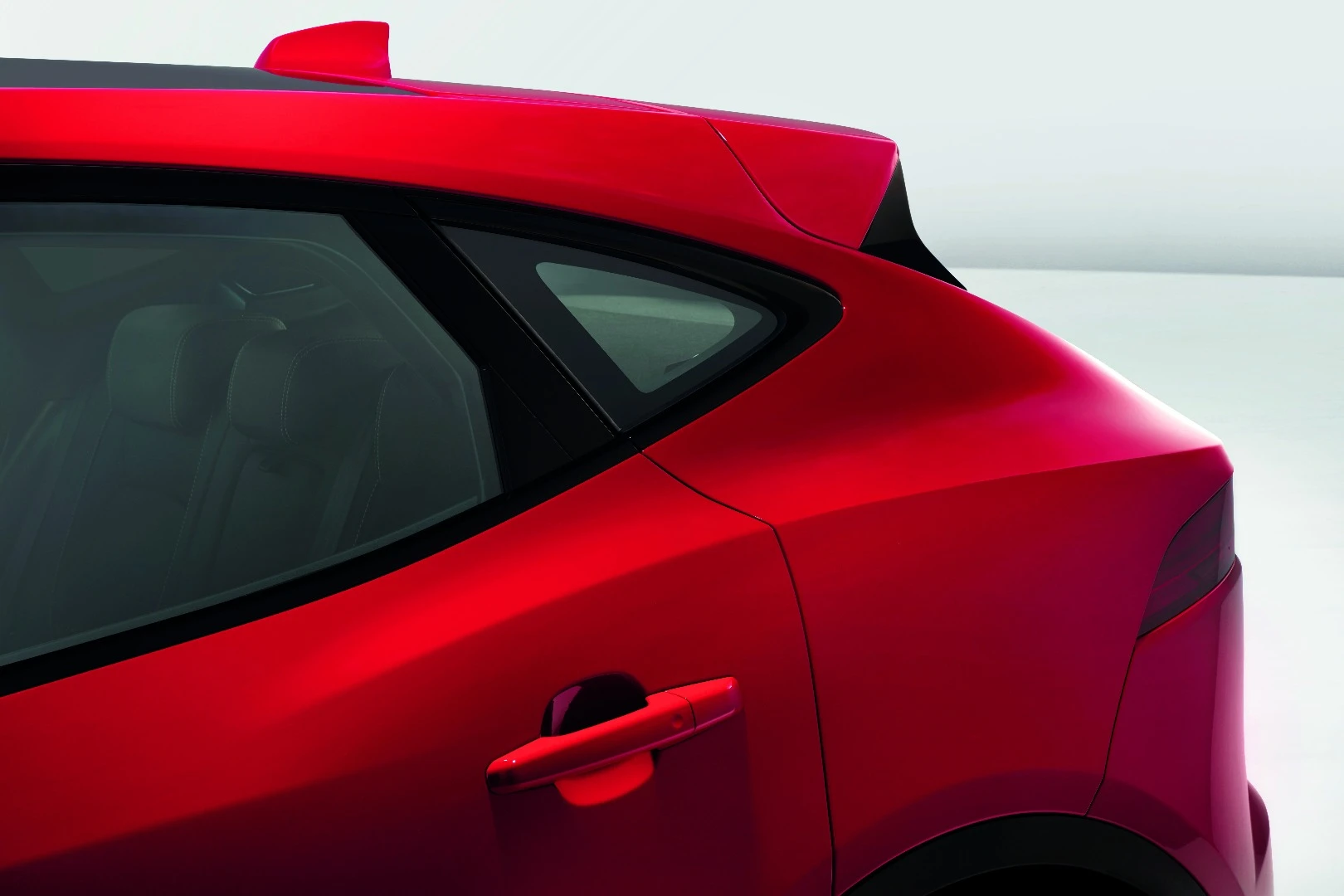 The E-Pace's pronounced rear fenders are one of its defining styling features