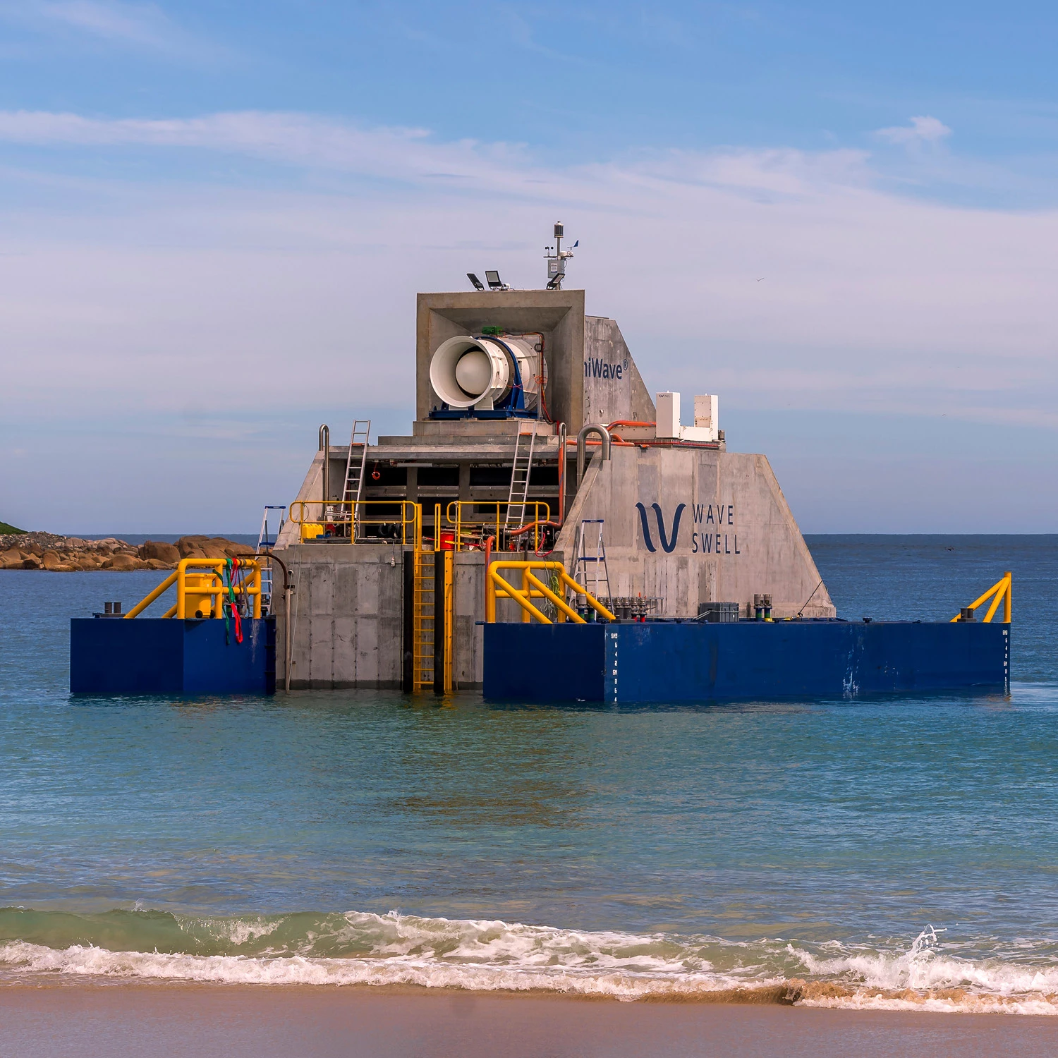 The UniWave 200 in place off King Island, Tasmania
