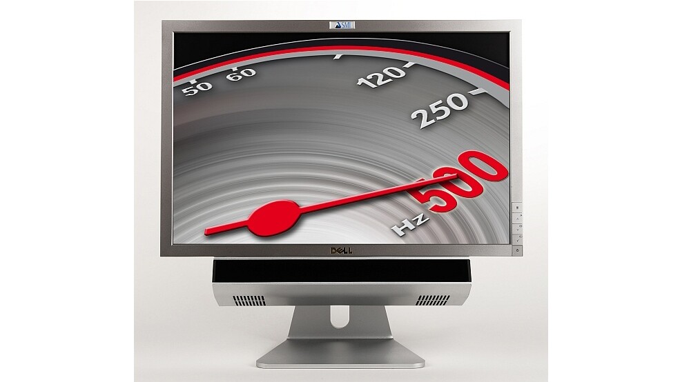 The SMI RED500 remote eye tracking system can be used as an all-in-one system with a 22-inch monitor