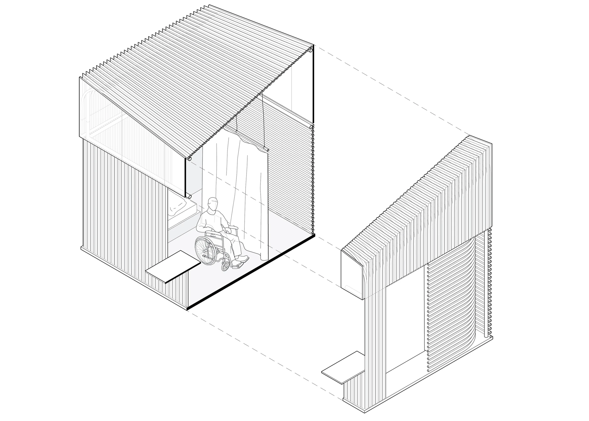 Architectural drawing of a Bamboo Micro House (Image: AFFECT-T)