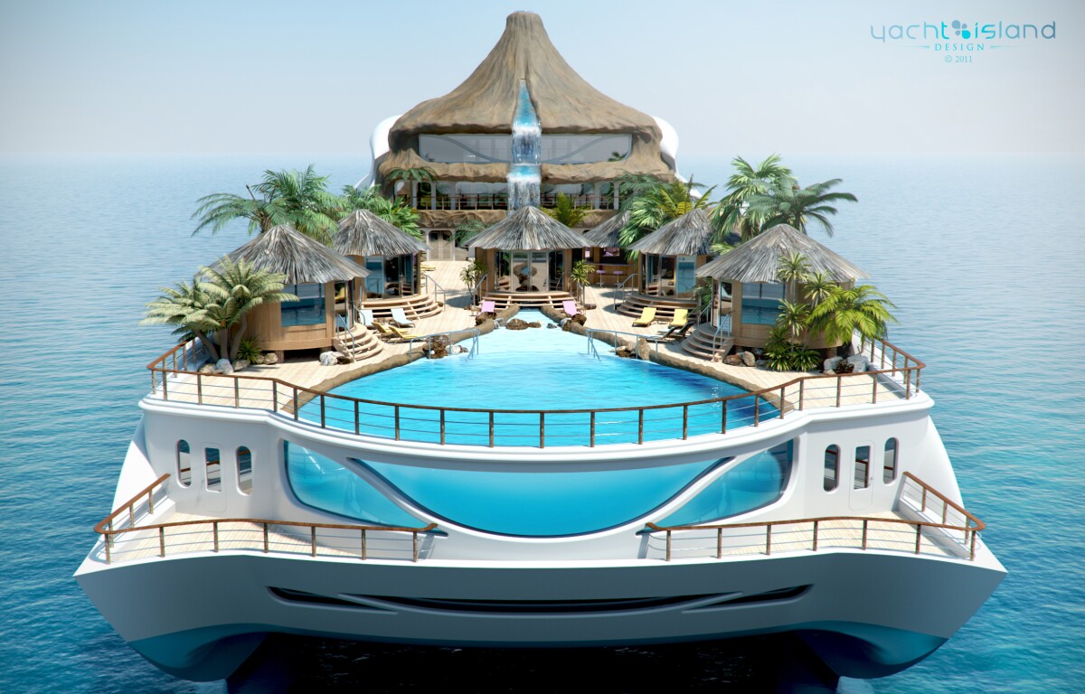 Yacht Island Design's "Tropical Island Paradise"