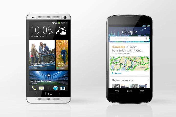 Gizmag compares the HTC One and LG/Google Nexus 4