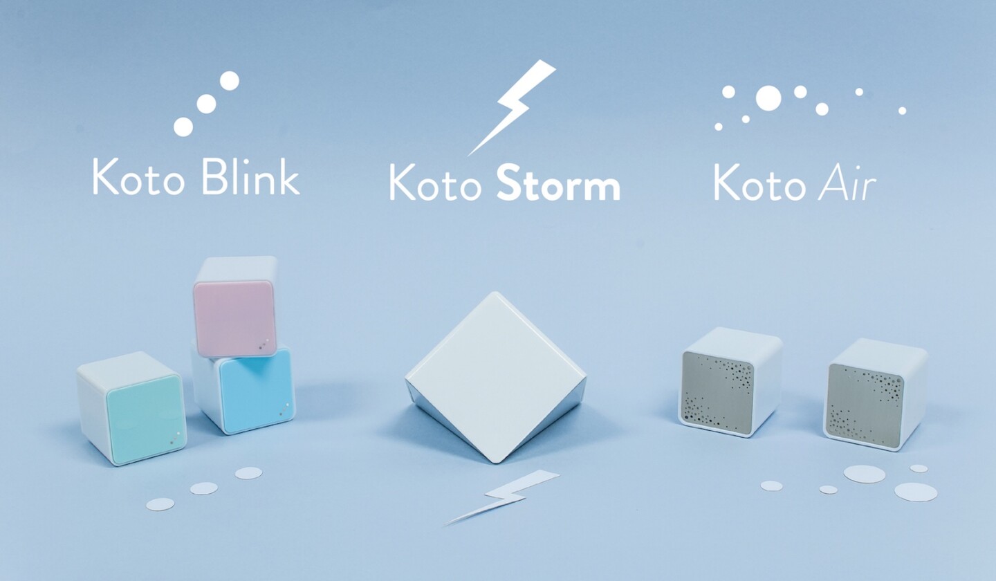 The Koto smart sensors will come in three versions: Blink, Air, and Storm
