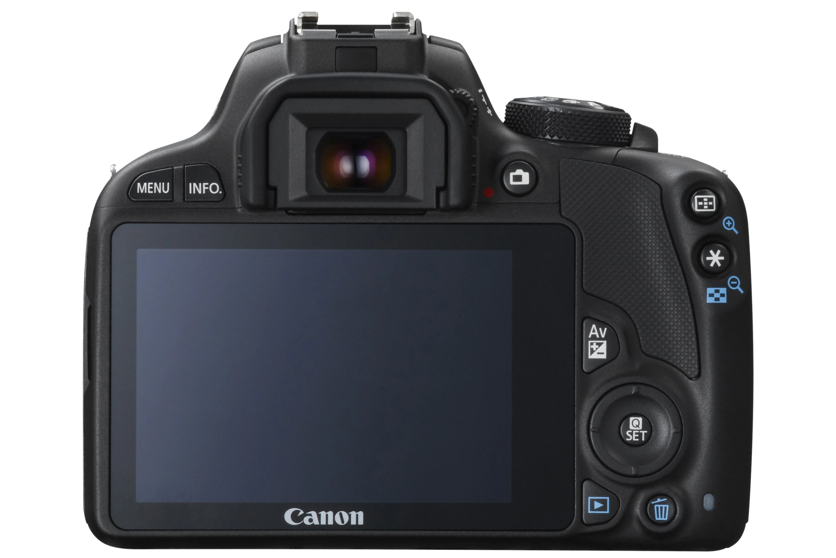 Canon EOS 100D (Rebel SL1) has a three inch touchscreen on the rear