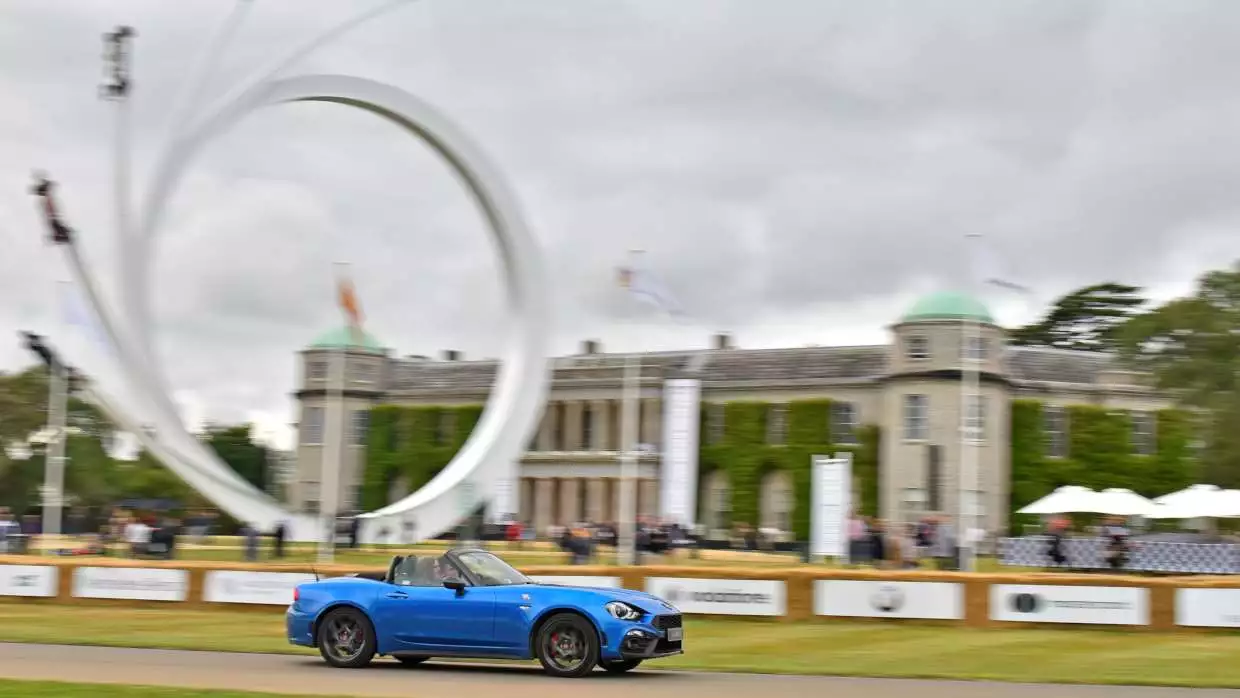 The Fiat Abarth 124 Spider takes on the famous Goodwood Festival of Speed Hillclimb