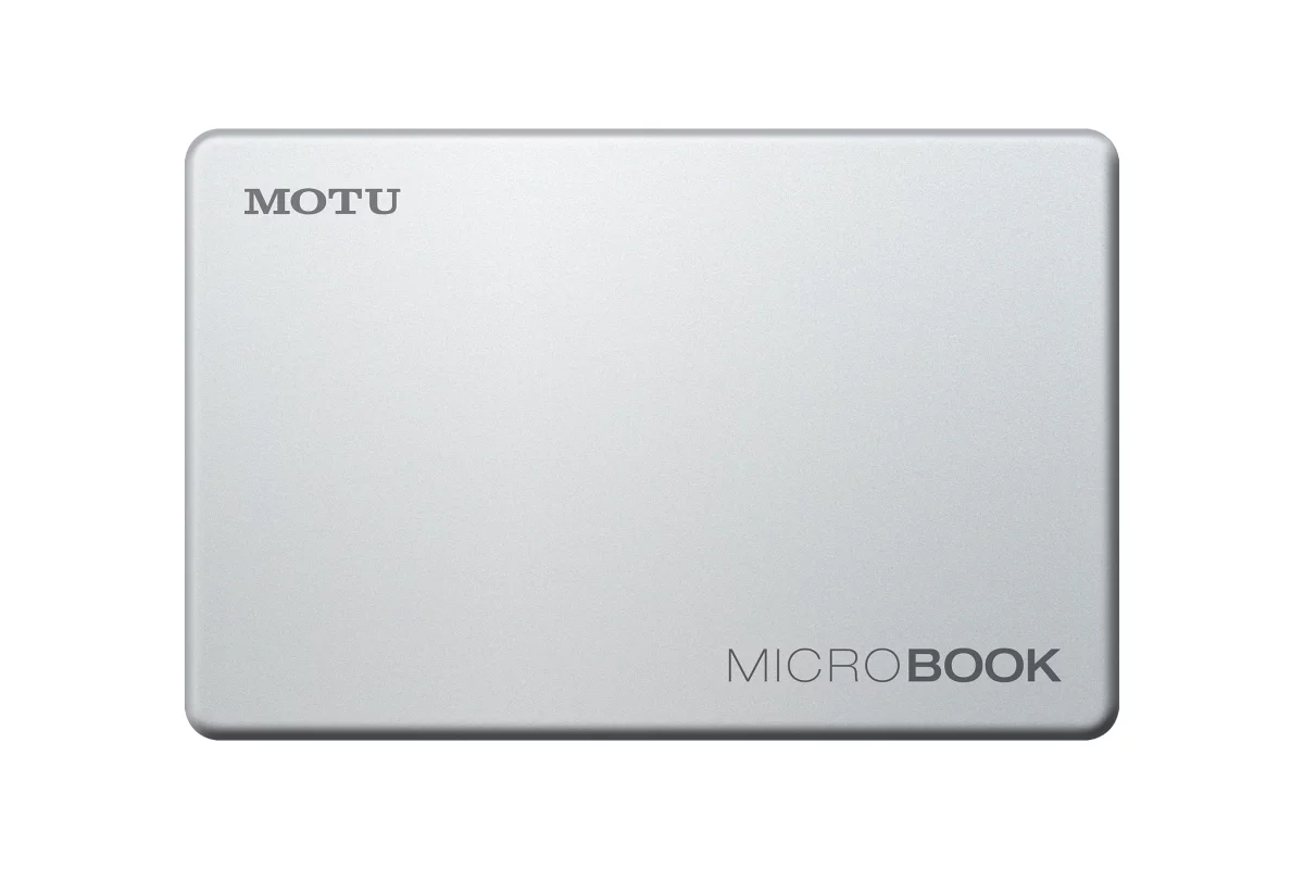 The MicroBook from MOTU brings professional level studio recording capabilities to a Mac or PC computer