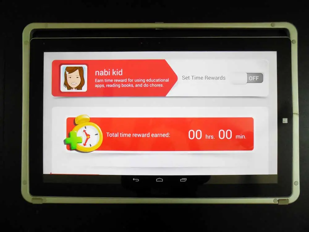 Kids can earn time rewards for favorite activties (Photo: Lakshmi Sandhana/Gizmag.com)