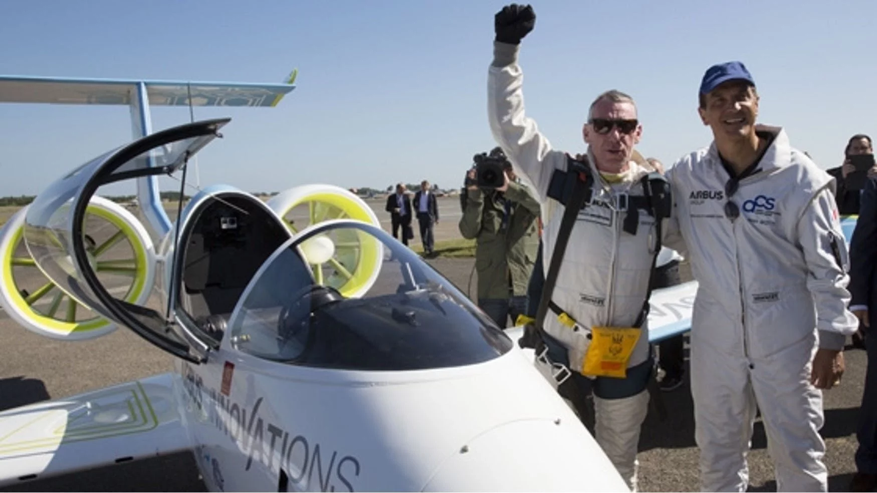 On July 10, 2015, the Airbus E-Fan took off from Lydd Airport in England and flew 46 miles (74 km) to Calais (France) in 36 minutes at an altitude of about 3,500 ft. The parallels with the infancy of powered flight were obvious, with the first flight across the English Channel achieved by Louis Blériot in his Blériot XI on July 25, 1909. The record was not without controversy however.