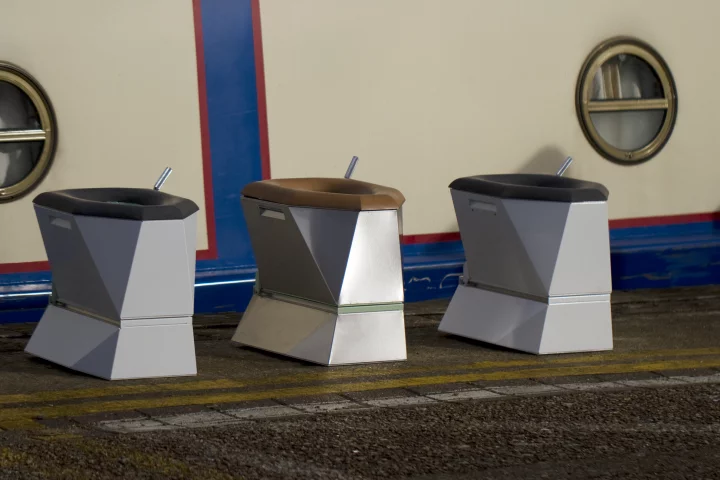 The Loowatt system allows human waste to be extracted from special toilets, and placed in an anaerobic digester to create biogas and fertilizer(All images courtesy Loowatt)