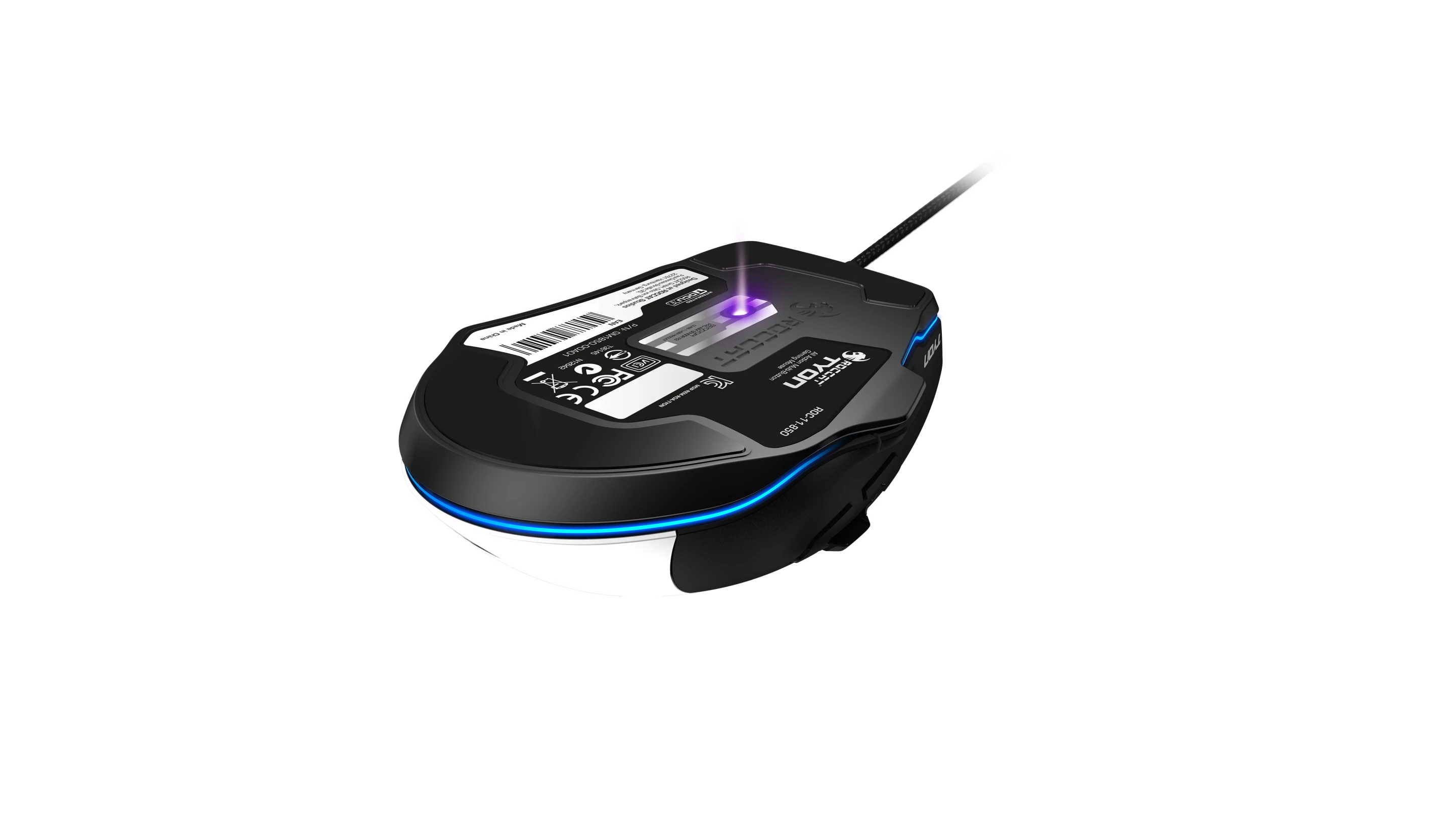 The mouse features a 8,200 DPI laser sensor