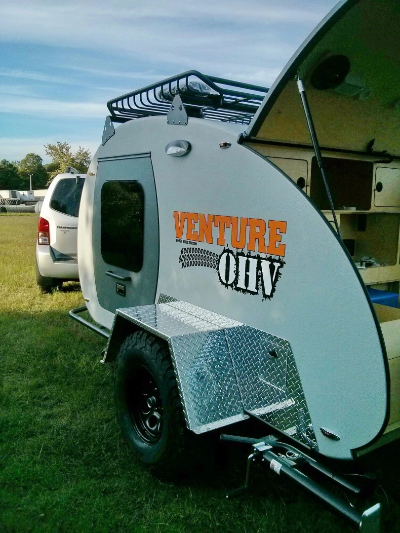 The Venture OHV has BFGoodrich All-Terrain tires and steel crawler wheels