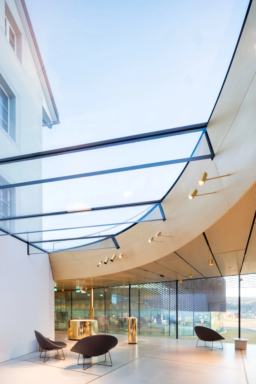 Musée Atelier Audemars Piguet serves as an extension that's connected to the main museum building, which has also received a recent renovation