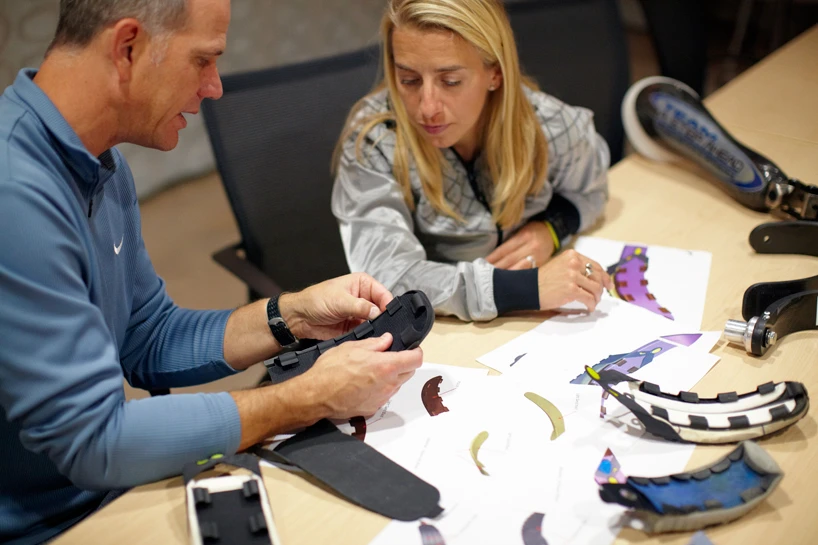 Sarah Reinertsen and Nike's Tobie Hatfield