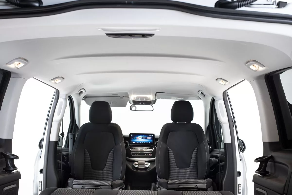 The Tonke EQV vans come with a 10.3-in MBUX touchscreen-based infotainment system