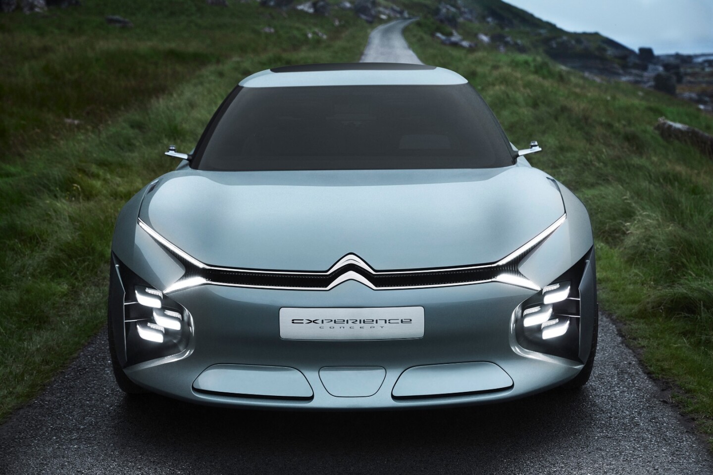 At bumper level, self-adjusting louvers control airflow into the engine compartment