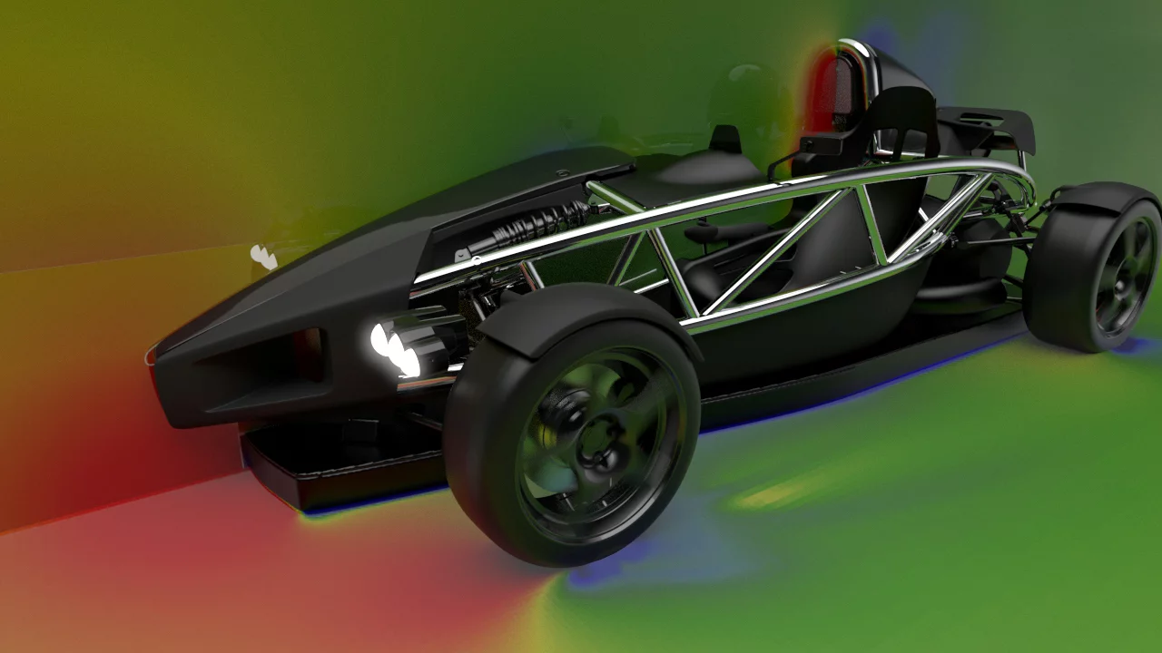 The ground effects have been developed using Computer Fluid Dynamics from a British firm