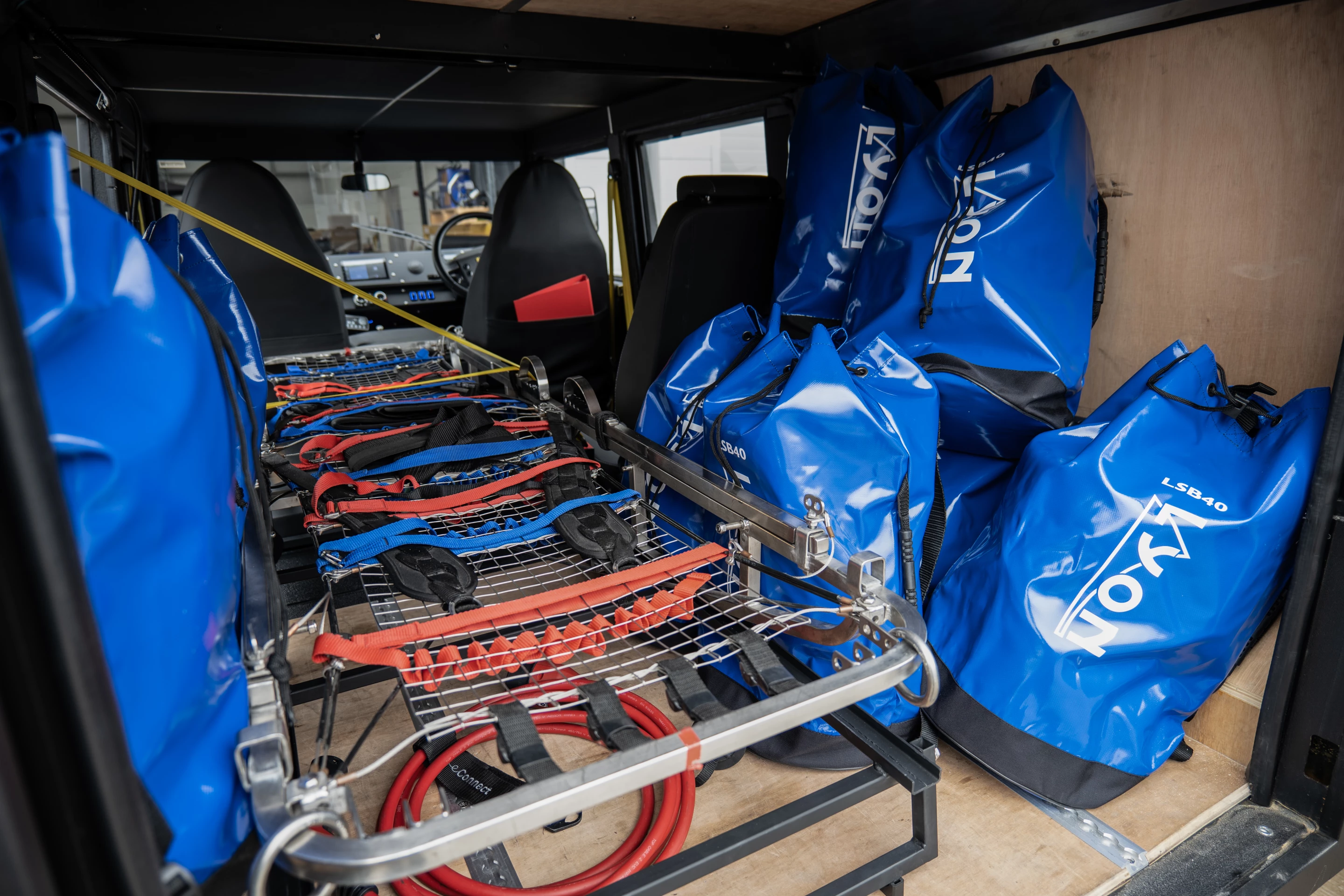 The revised cargo area fits a stretcher and other emergency rescue gear