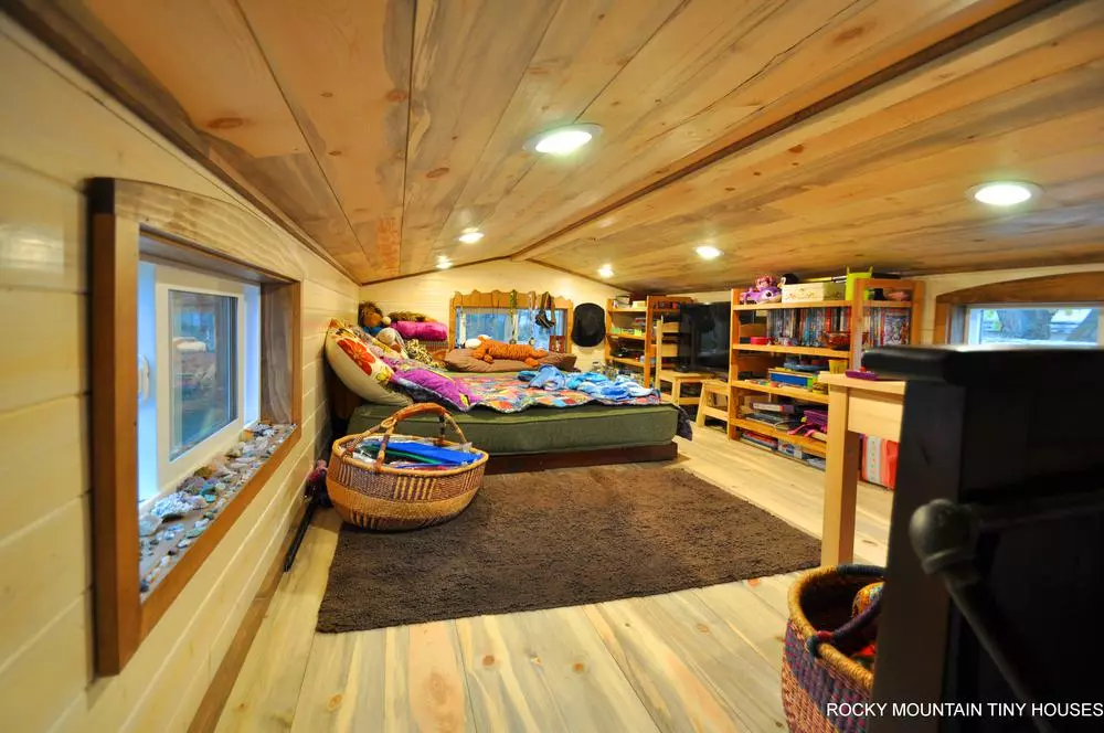Rocky Mountain Tiny Houses installed a secondary bedroom for a child