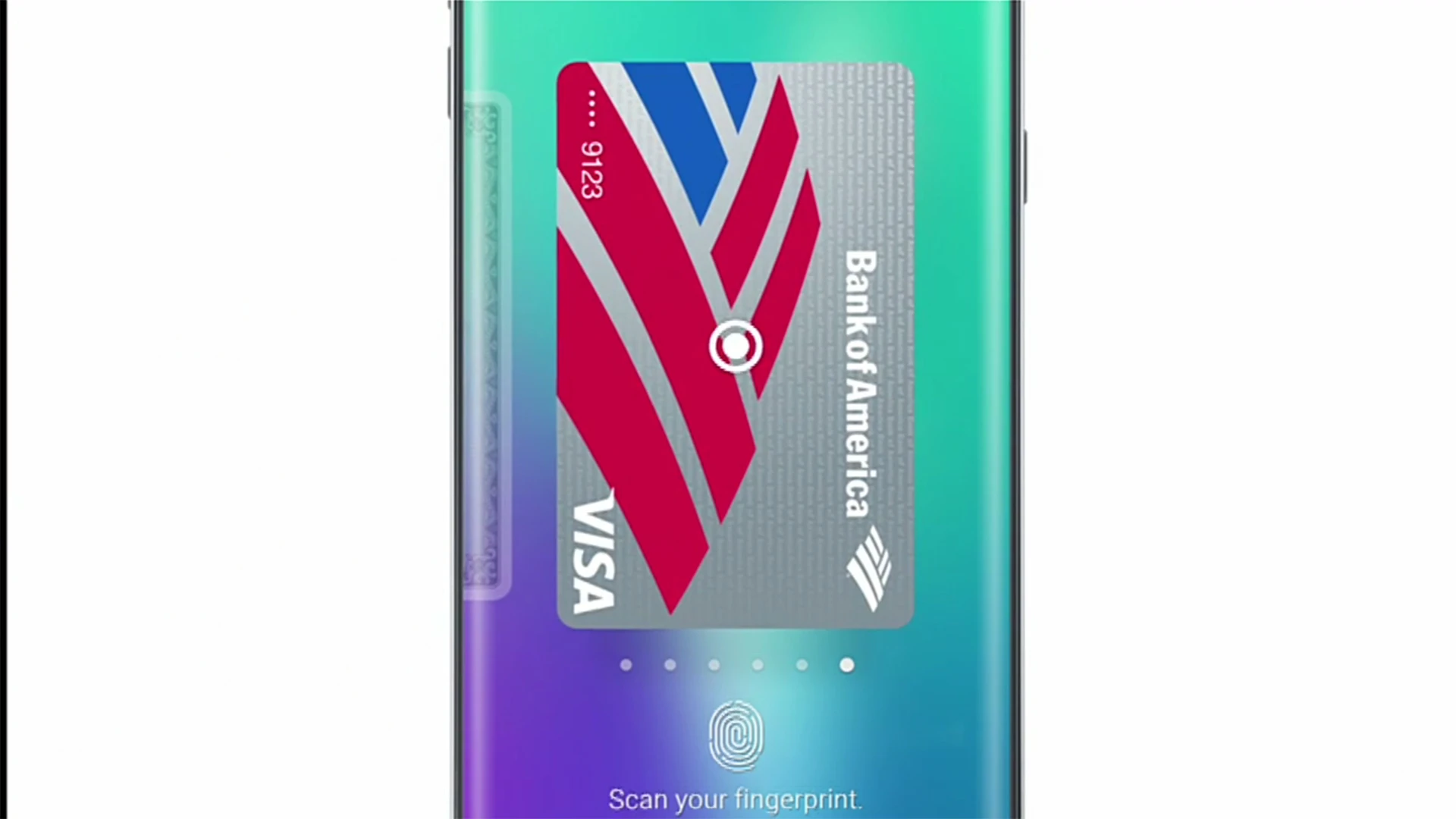It's designed to be simple to use – you swipe to select a stored card, hold your finger on the sensor and you're done
