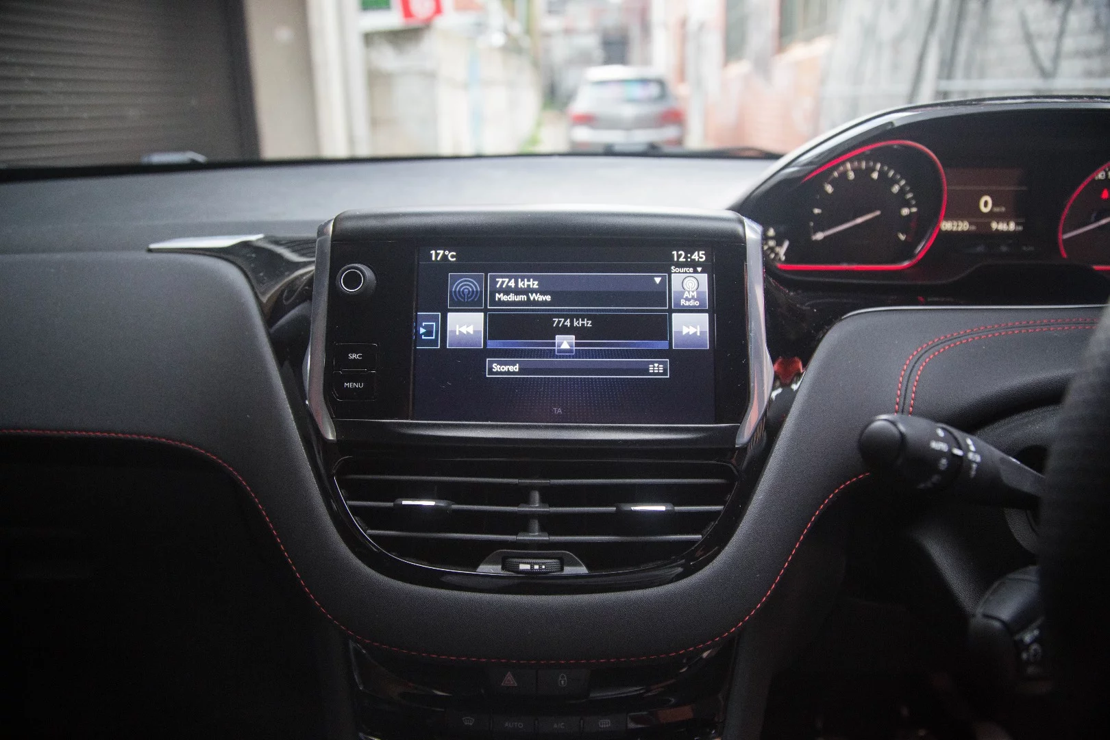 The little Pug's infotainment system