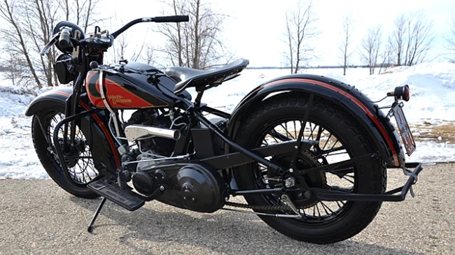 Another motorcycle formerly owned by Steve McQueen and originally sold in Las Vegas at Imperial Palace in the McQueen estate sale of 1984, this 1931 Harley-Davidson VL was sold with a rare 1931 California license plate.