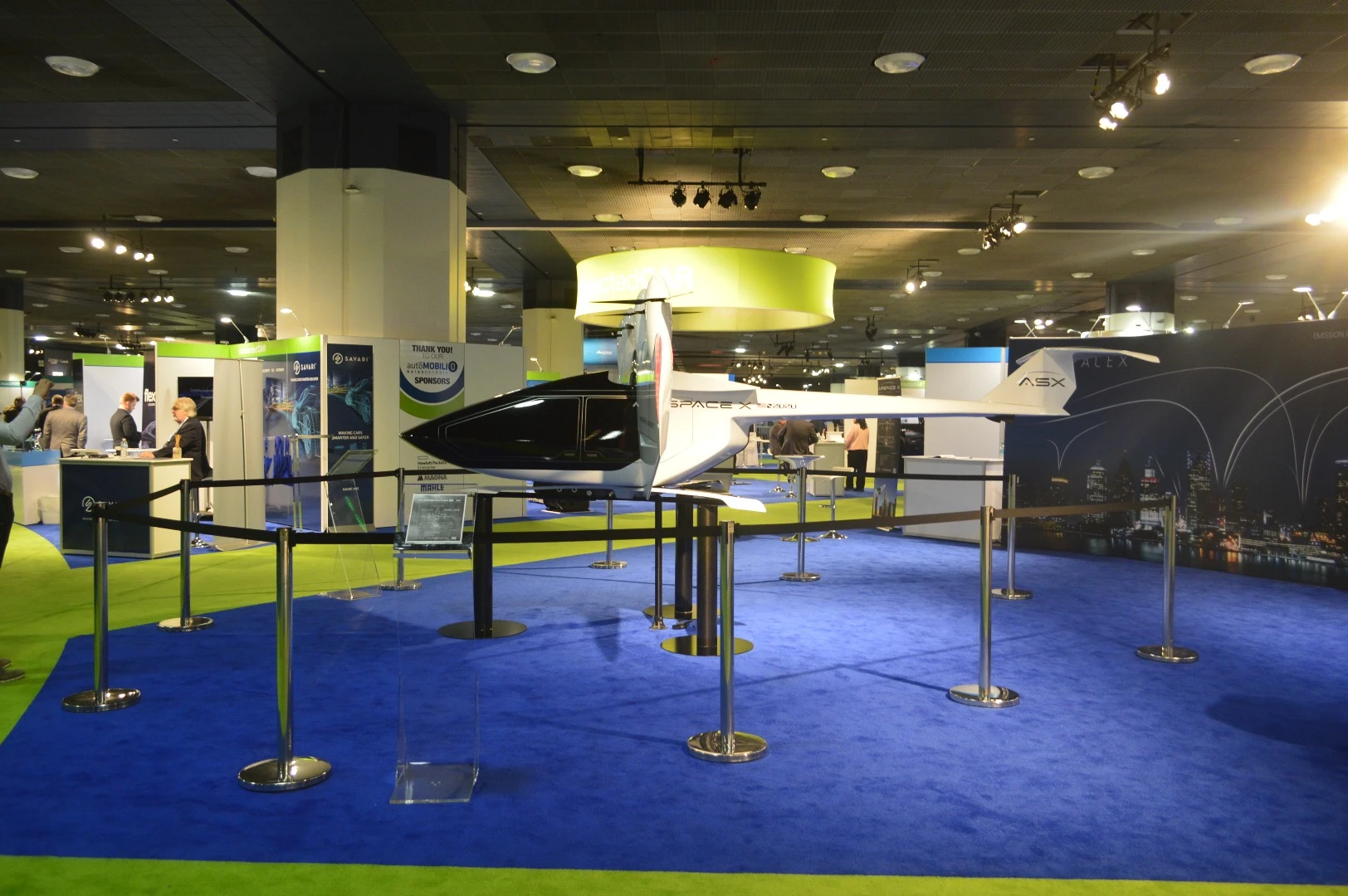 AirSpaceX shows off its Mobi-One model at the North American International Auto Show
