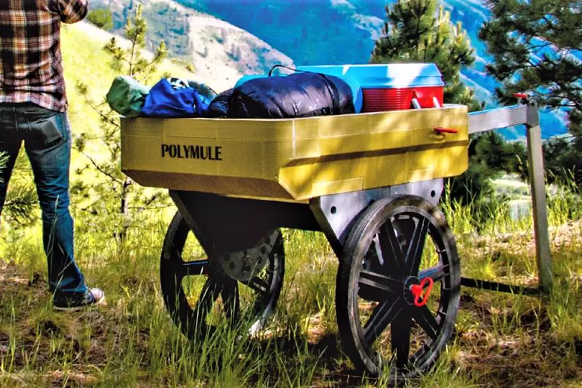 The big wheels on the Polymule give it a very handy ground clearance