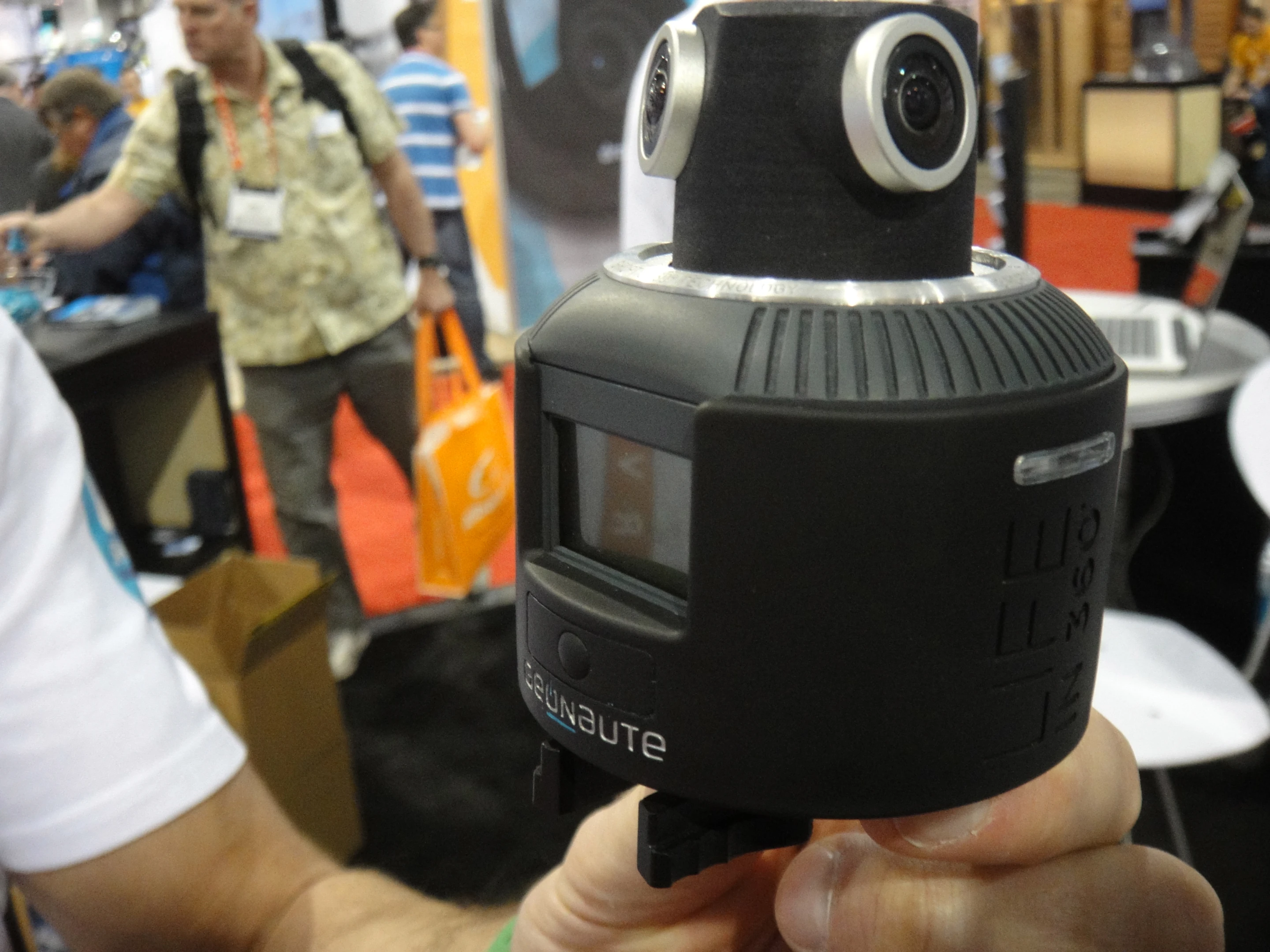 Geonaute revealed a new action camera at CES that records video from every direction, which users can later pan through as it plays on a tablet or smartphone
