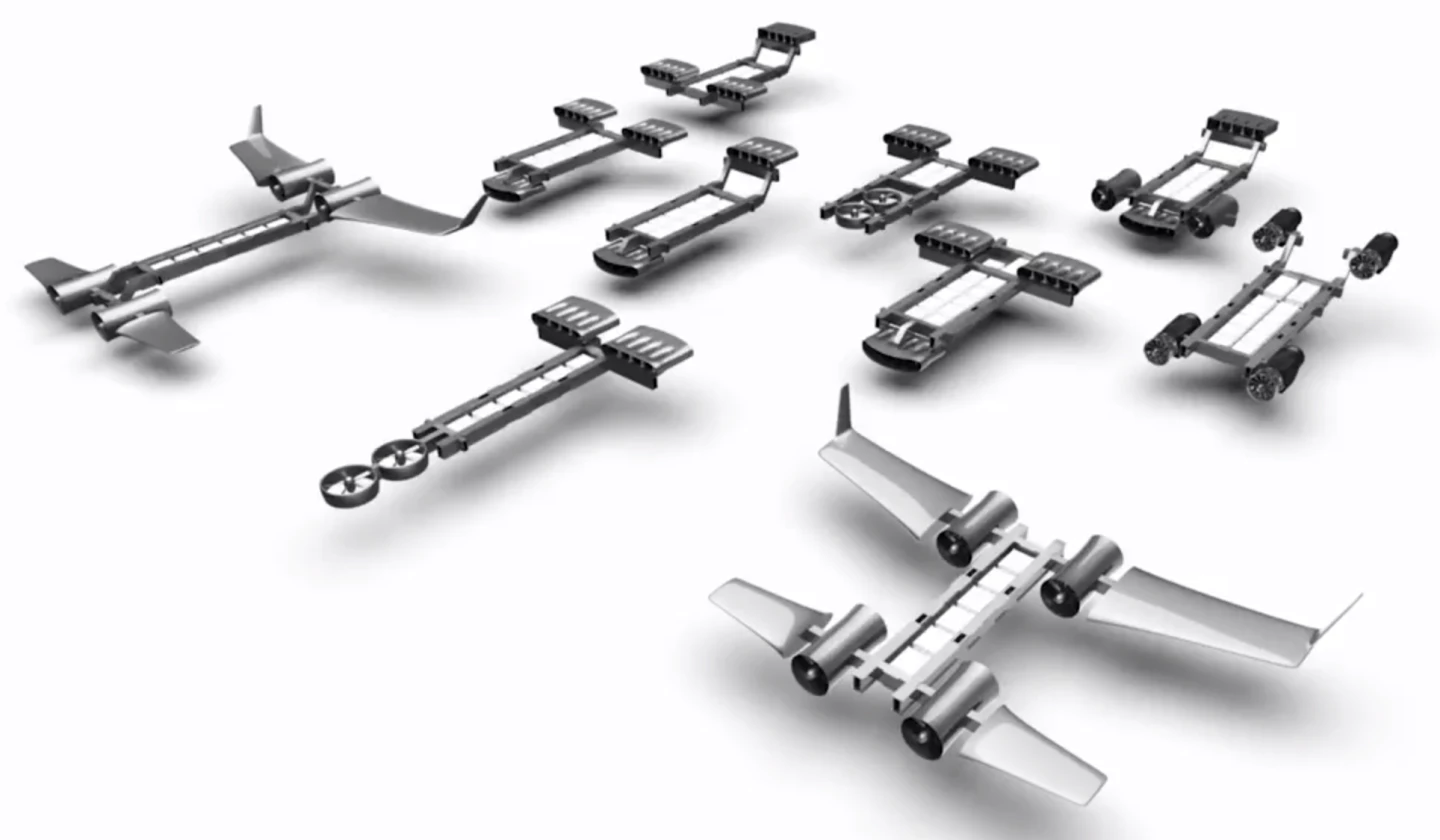 JetX's modular chassis system is designed to be broadly configurable using a range of propulsion options and airframe layouts