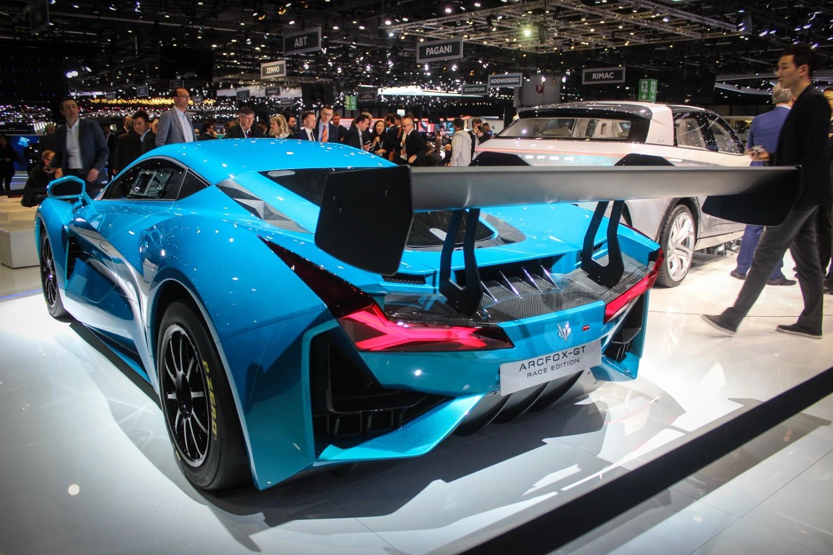 The Arcfox-GT Race Edition shows a more track-oriented spec