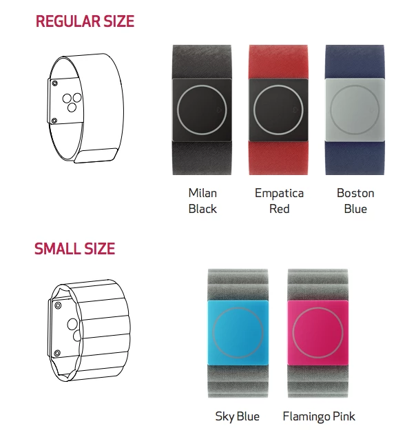 The Embrace is available in two sizes and a range of colours making it not only a lifesaving device but a sleek-looking watch (Photo: Empatica)