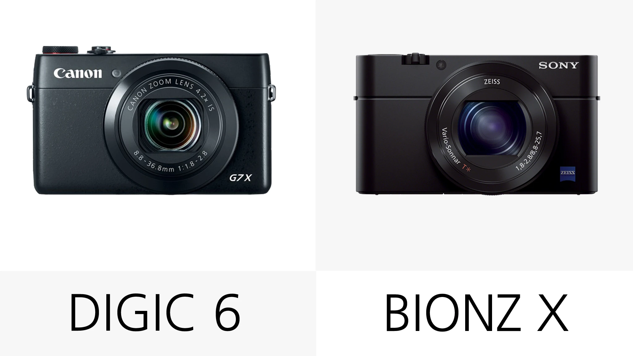The Canon G7 X and Sony RX100 M3 have image processors which should keep things running smoothly