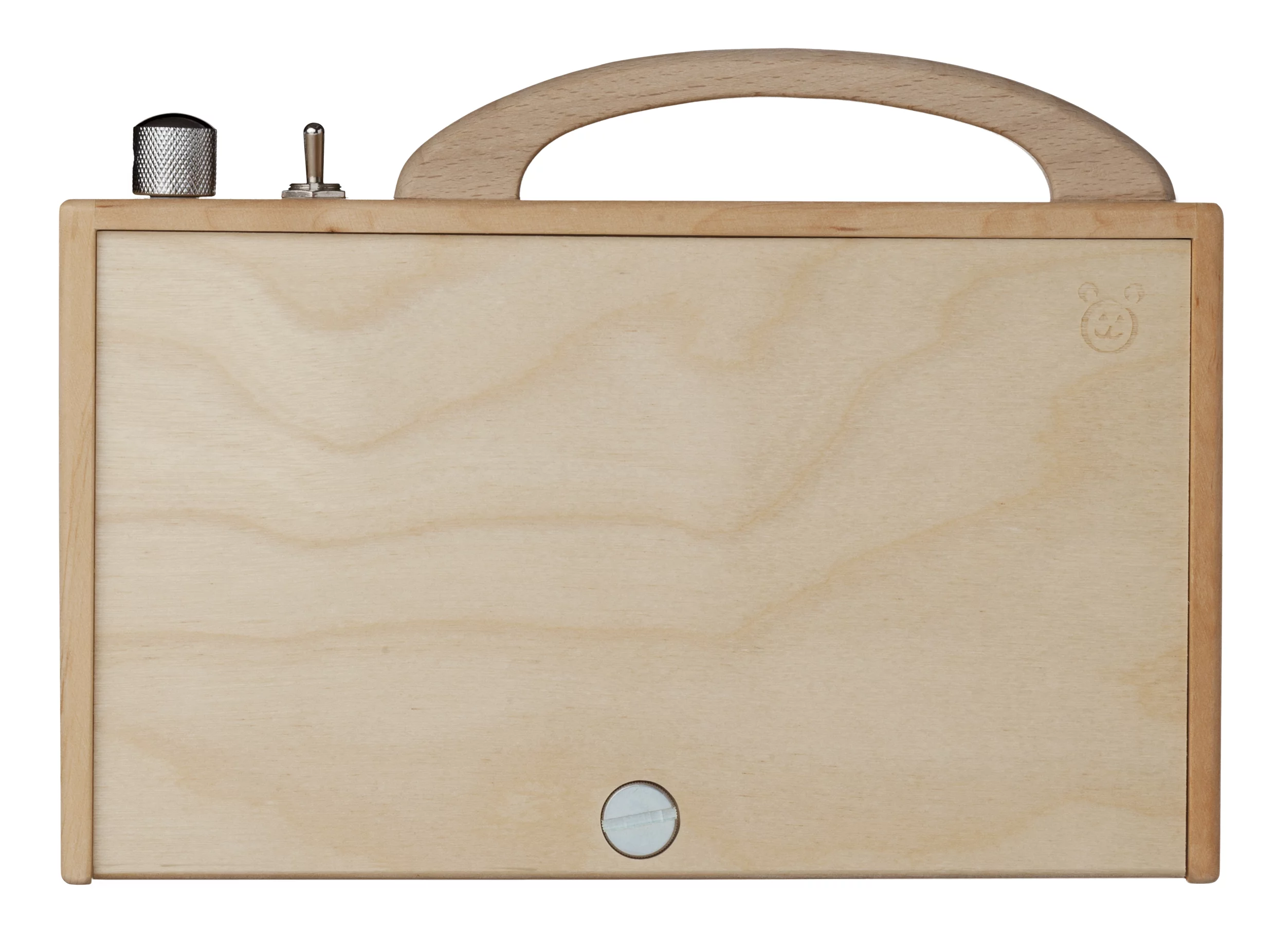 The makers of the hörbert say they decided on a wooden finish because many parents like the long-lasting and warm-to-the-touch feel