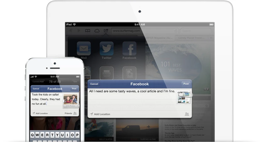 iOS 6 adds Facebook integration