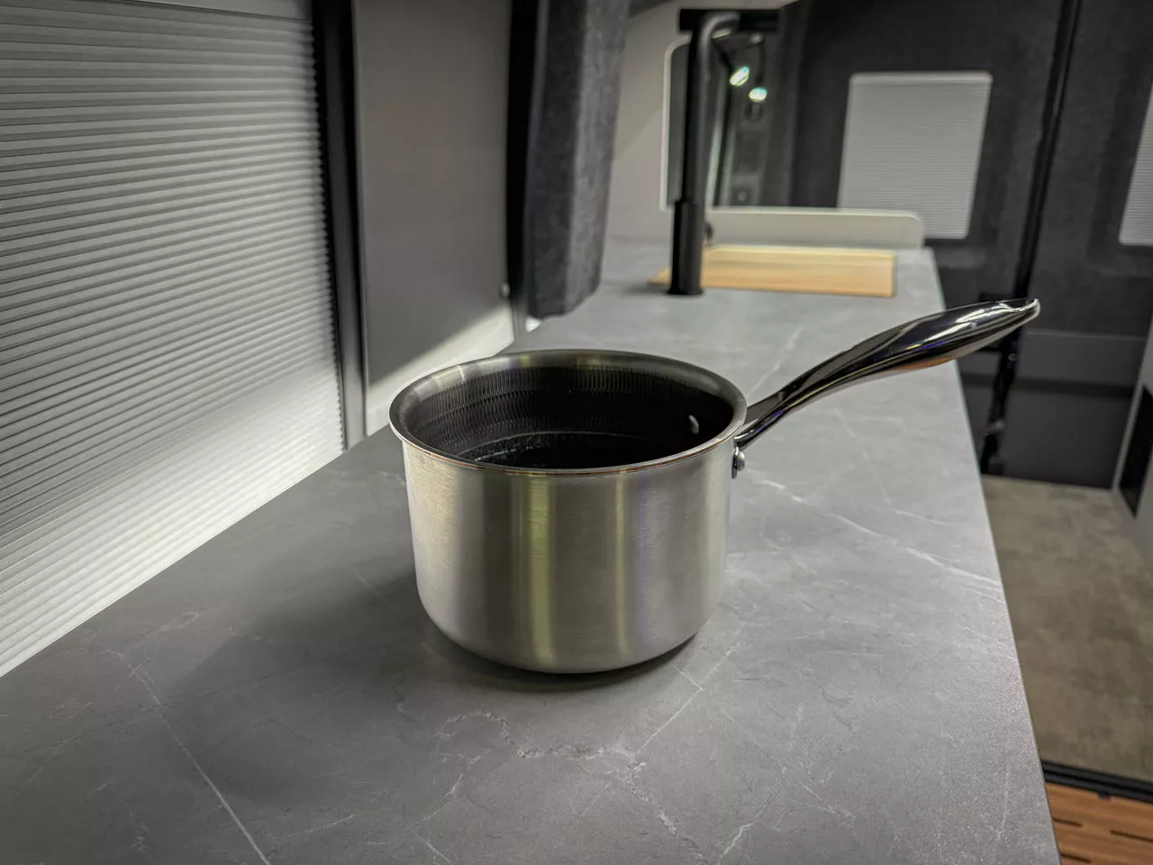 Putting the hidden induction cooktop to use