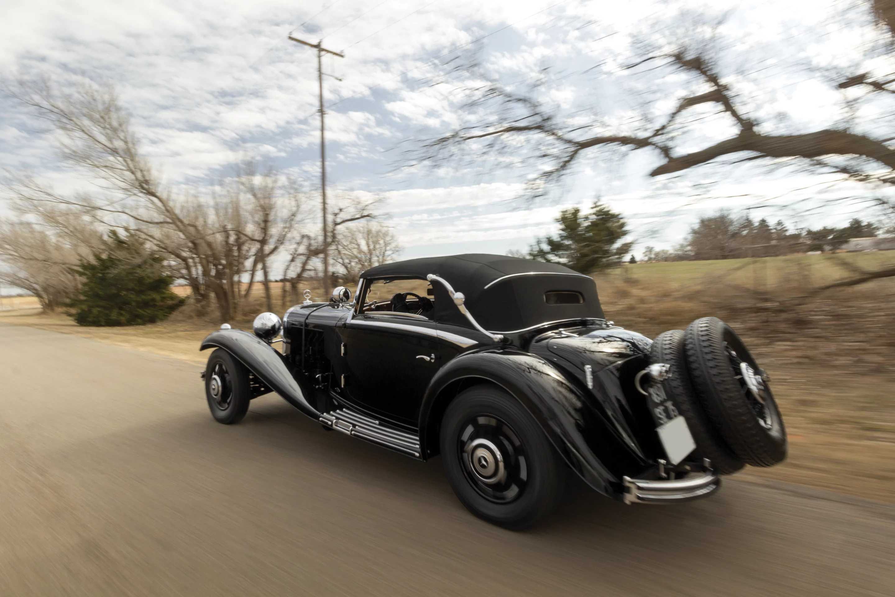 This 1935 Mercedes-Benz 500/540 K Cabriolet A by Sindelfingen was estimated to sell for between $2,900,000 and $3,500,000 and sold for: $3,025,000Official Auction Page