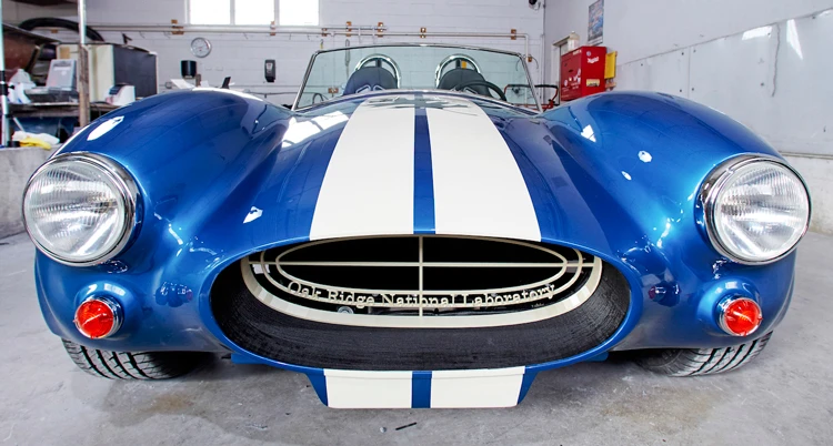 The ORNL Shelby Cobra was made to celebrate the car's 50th anniversary