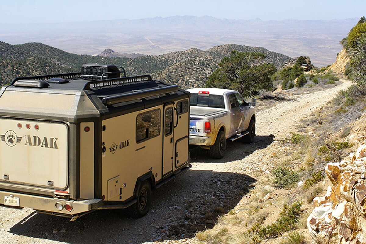 The ADAK Trailer has an aluminum chassis and bonded construction