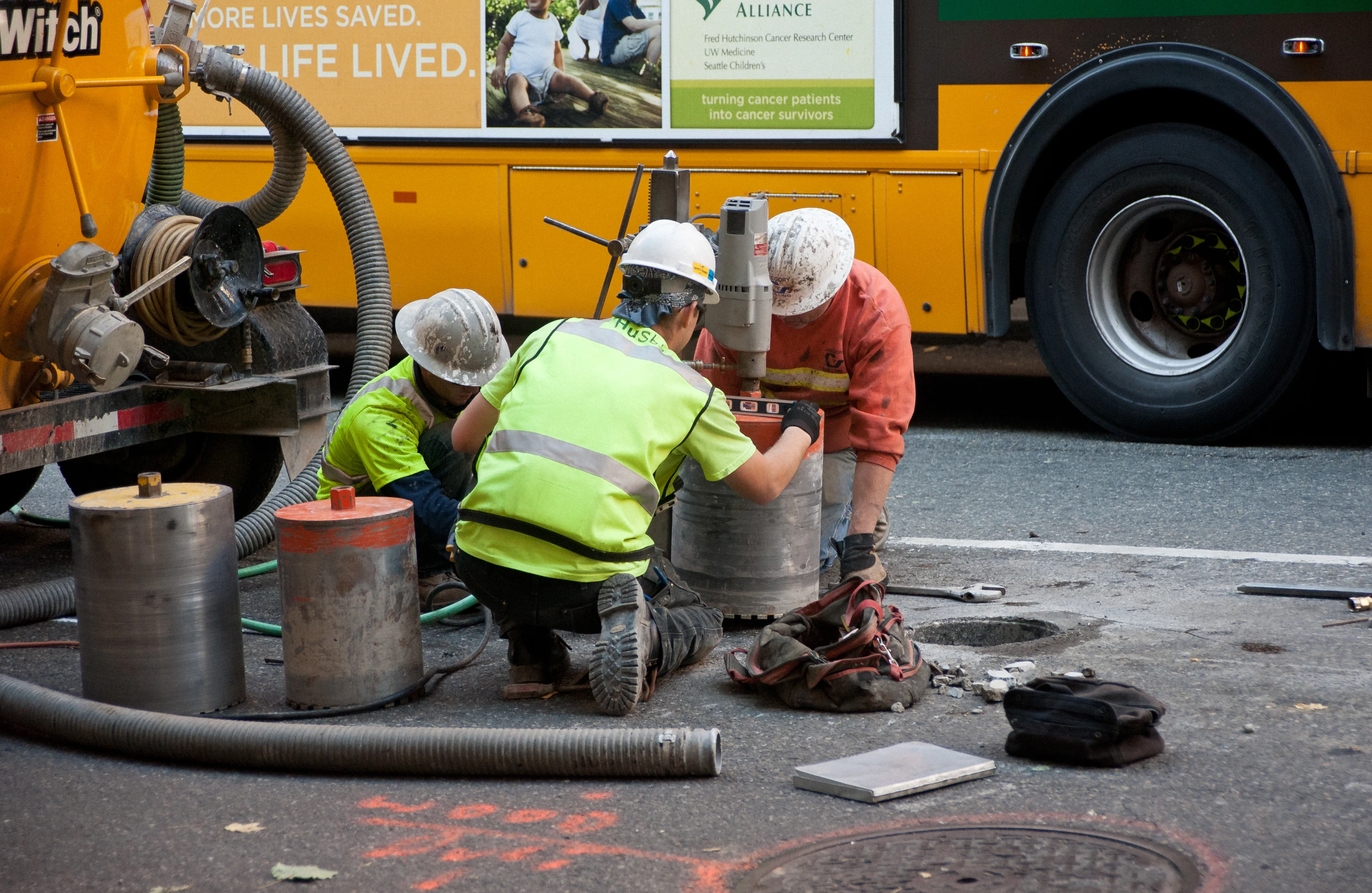Installing ground monitors to detect ground movement during tunneling (Image: WSDOT)