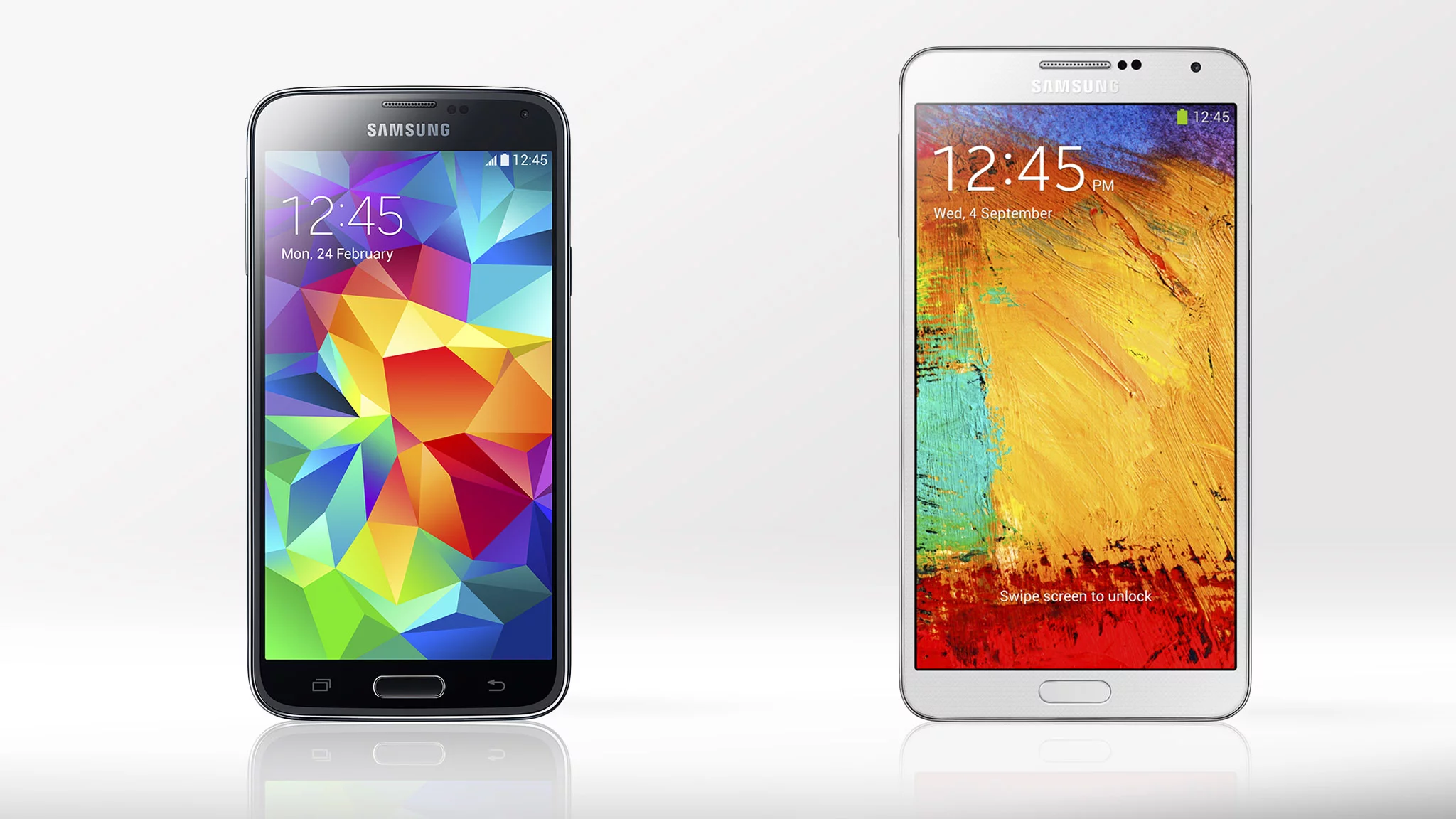 Gizmag compares the features and specs of the Samsung Galaxy S5 and Galaxy Note 3