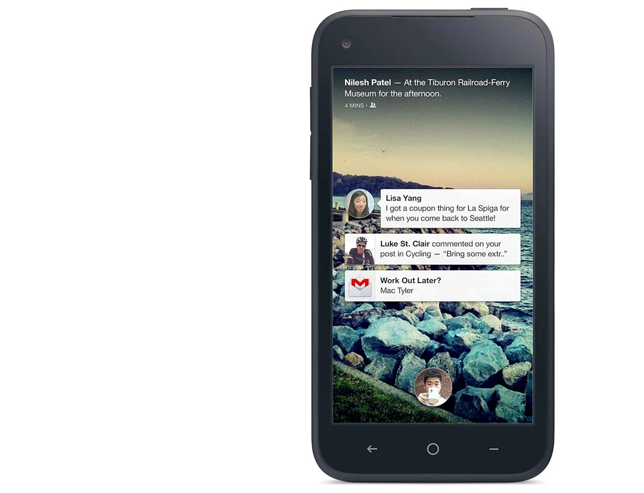 Facebook Home isn't a UX (like TouchWiz) or a forked version of Android (like Kindle Fire's software) – it's just a launcher replacement