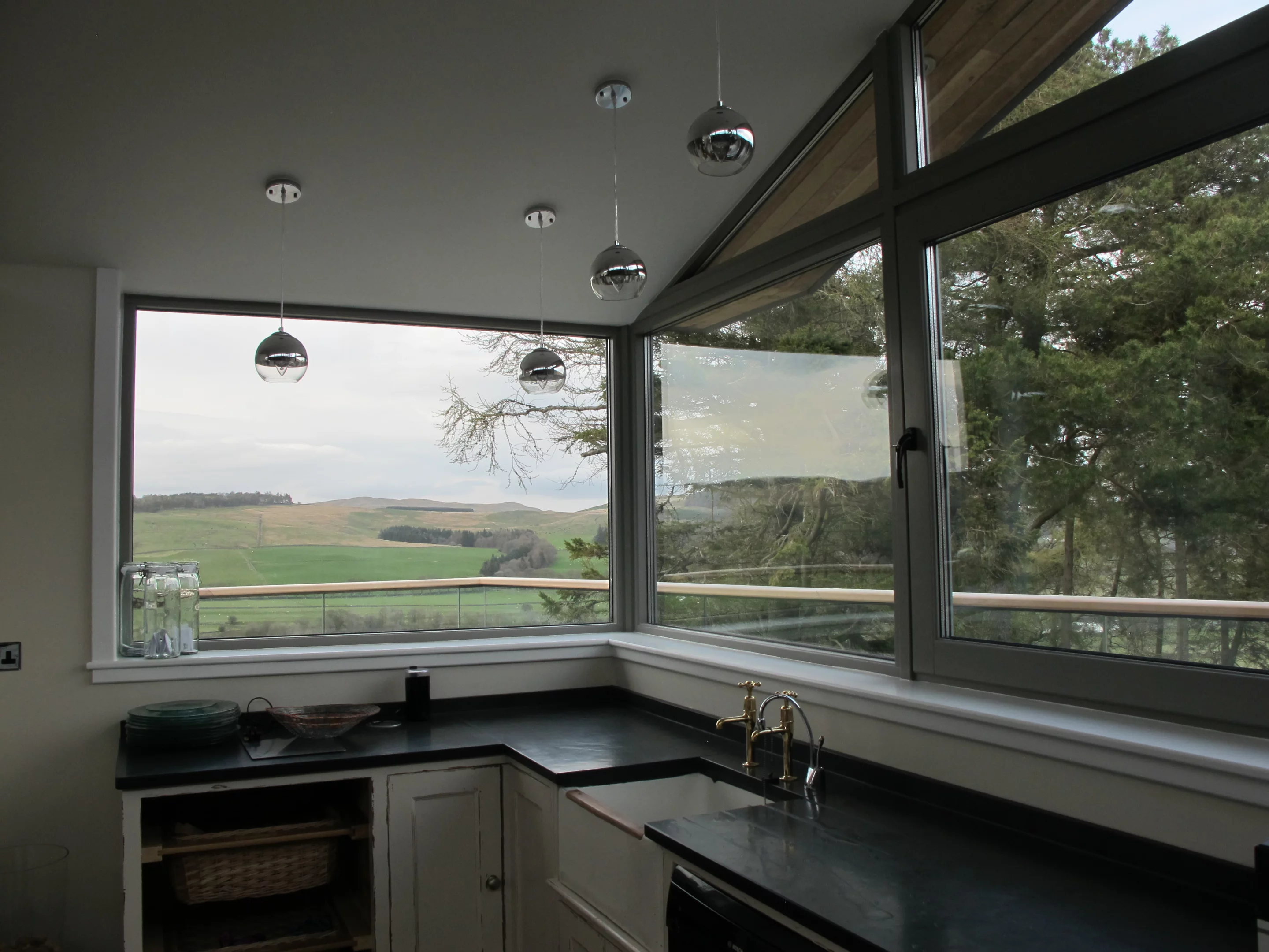 Three Glens is triple-glazed, with the windows achieving a Passivhaus-besting U-vale of 0.7 W/sq m (Photo: Mark Waghorn Architects)