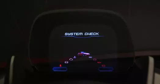 A look at the FT-1's heads-up display
