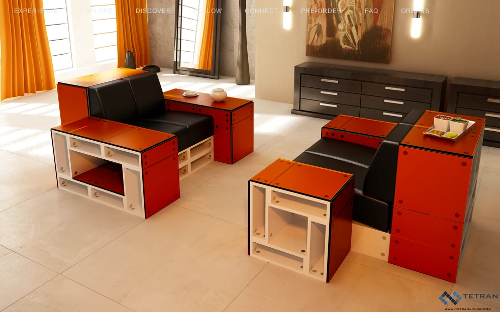 A greater variety of material finishes leather, wood and metal are mooted for further down the line, including wood stone and metal for the +Tx_Hard panels and cotton, wool, silk and velvet for cushion covers