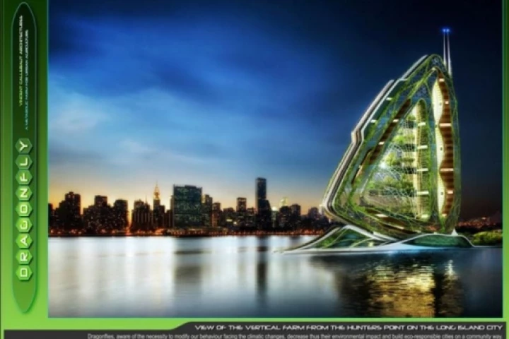 The vertical farm concept will be located on New York City's Rossevelt Island